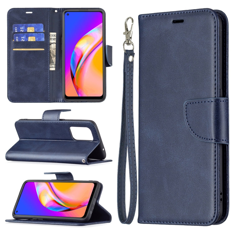 For OPPO A94 5G/F19 Pro+ 5G/Reno5 Z Retro Lambskin Texture Pure Color Horizontal Flip PU Leather Case with Holder & Card Slots & Wallet & Lanyard