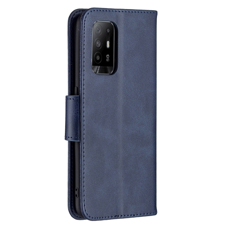 For OPPO A94 5G/F19 Pro+ 5G/Reno5 Z Retro Lambskin Texture Pure Color Horizontal Flip PU Leather Case with Holder & Card Slots & Wallet & Lanyard