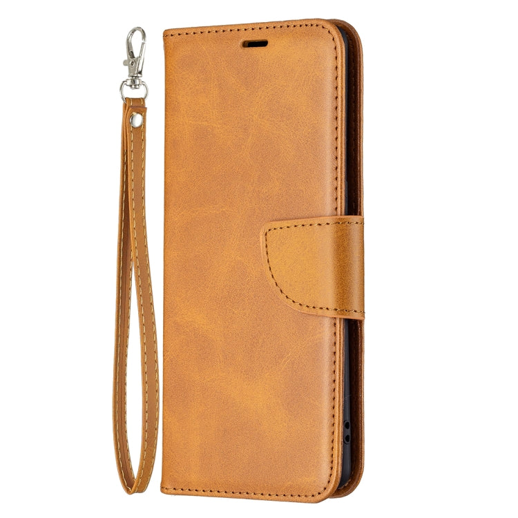 For OPPO Reno5 Pro 5G Retro Lambskin Texture Pure Color Horizontal Flip PU Leather Case with Holder & Card Slots & Wallet & Lanyard