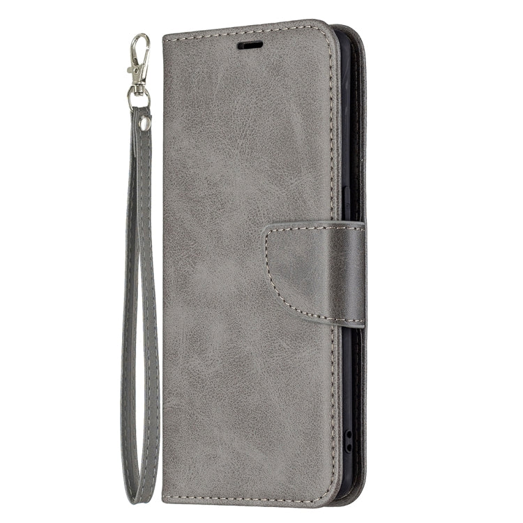 For OPPO Reno5 Pro 5G Retro Lambskin Texture Pure Color Horizontal Flip PU Leather Case with Holder & Card Slots & Wallet & Lanyard