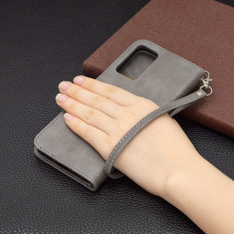 For OPPO Reno6 5G Retro Lambskin Texture Pure Color Horizontal Flip PU Leather Case with Holder & Card Slots & Wallet & Lanyard