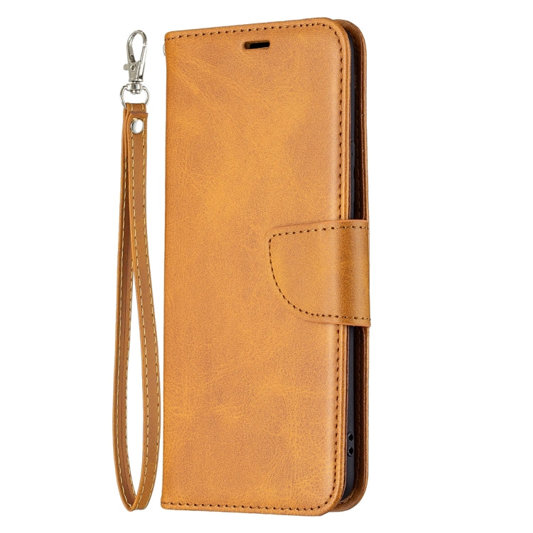 For OPPO Realme 8/Realme 8 Pro Retro Lambskin Texture Pure Color Horizontal Flip PU Leather Case with Holder & Card Slots & Wallet & Lanyard