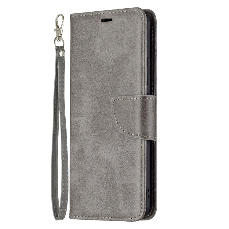 For OPPO Realme C15/C12/C25 Retro Lambskin Texture Pure Color Horizontal Flip PU Leather Case with Holder & Card Slots & Wallet & Lanyard