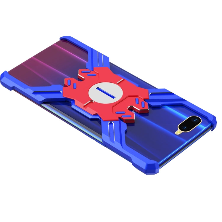 For OPPO R15X Hero Series Anti-fall Wear-resistant Metal Protective Case with Bracket