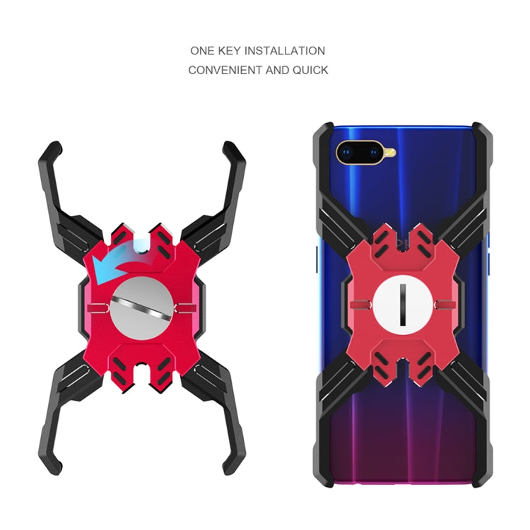 For OPPO R15X Hero Series Anti-fall Wear-resistant Metal Protective Case with Bracket