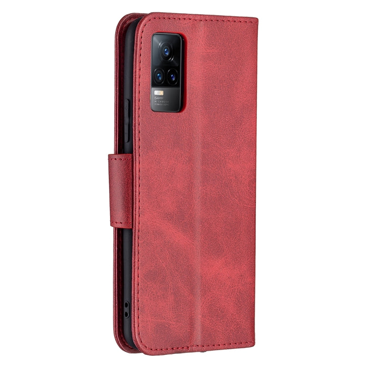 For vivo V21e 4G Retro Lambskin Texture Pure Color Horizontal Flip PU Leather Case with Holder & Card Slots & Wallet & Lanyard