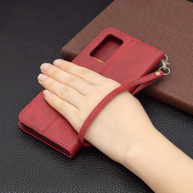 For vivo V21e 4G Retro Lambskin Texture Pure Color Horizontal Flip PU Leather Case with Holder & Card Slots & Wallet & Lanyard