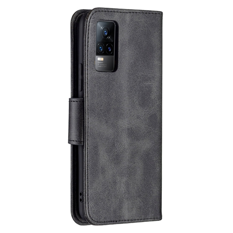 For vivo V21e 4G Retro Lambskin Texture Pure Color Horizontal Flip PU Leather Case with Holder & Card Slots & Wallet & Lanyard