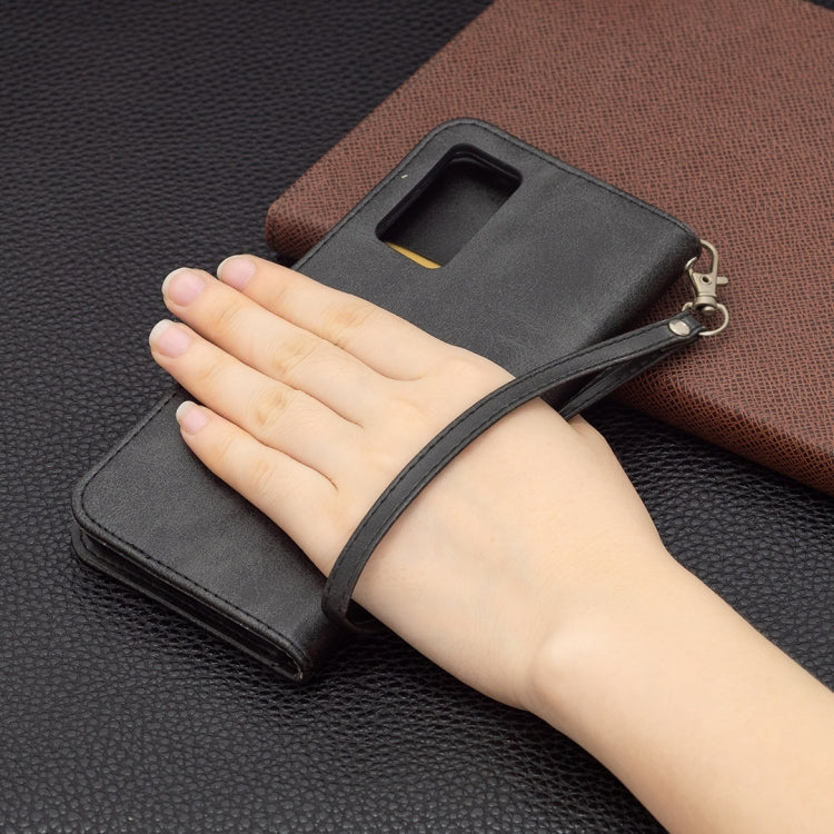 For vivo V21e 4G Retro Lambskin Texture Pure Color Horizontal Flip PU Leather Case with Holder & Card Slots & Wallet & Lanyard