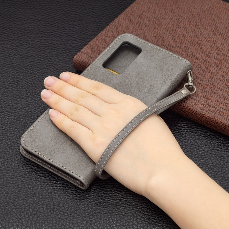 For vivo V21e 4G Retro Lambskin Texture Pure Color Horizontal Flip PU Leather Case with Holder & Card Slots & Wallet & Lanyard