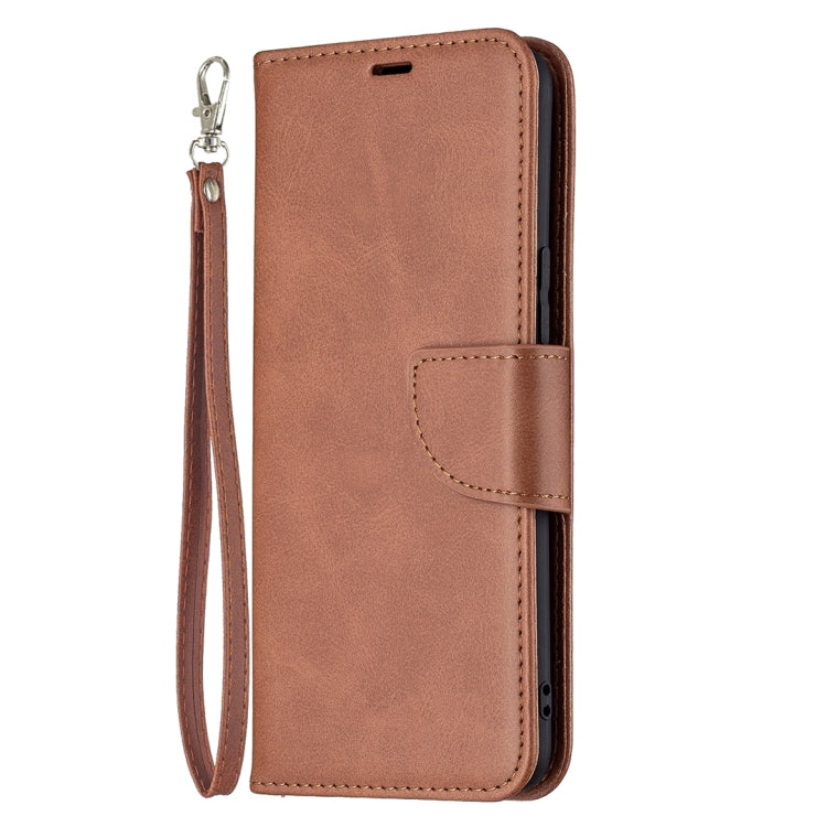 For vivo V21e 5G Retro Lambskin Texture Pure Color Horizontal Flip PU Leather Case with Holder & Card Slots & Wallet & Lanyard