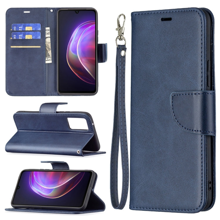 For vivo V21 Retro Lambskin Texture Pure Color Horizontal Flip PU Leather Case with Holder & Card Slots & Wallet & Lanyard
