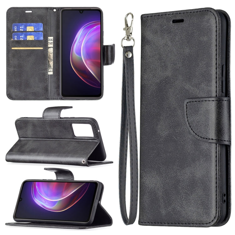 For vivo V21 Retro Lambskin Texture Pure Color Horizontal Flip PU Leather Case with Holder & Card Slots & Wallet & Lanyard