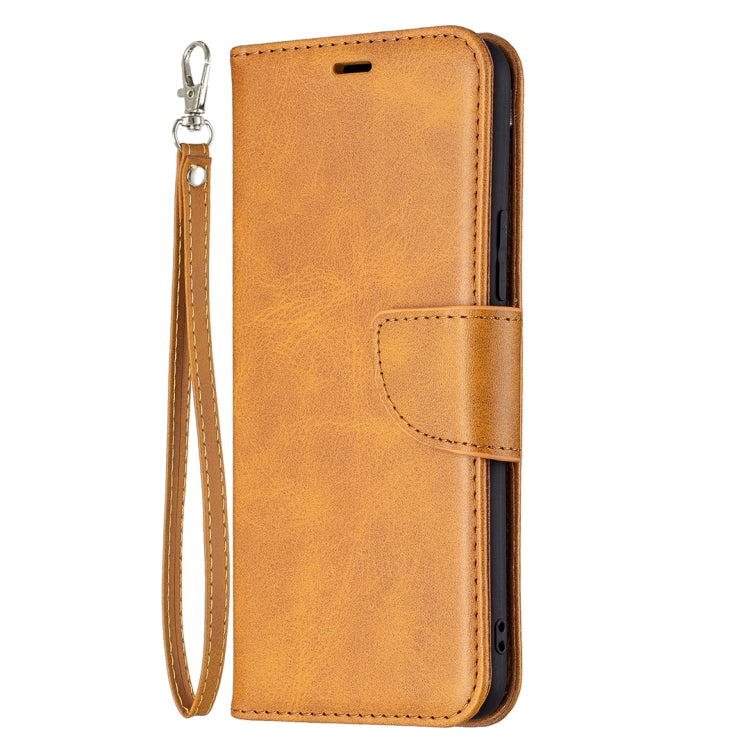 For vivo V21 Retro Lambskin Texture Pure Color Horizontal Flip PU Leather Case with Holder & Card Slots & Wallet & Lanyard