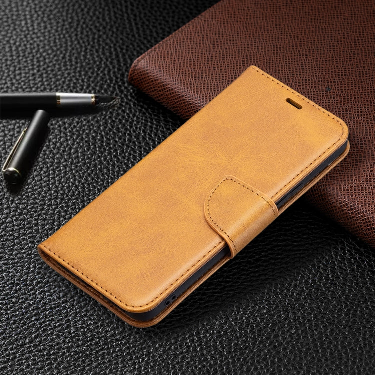 For vivo V21 Retro Lambskin Texture Pure Color Horizontal Flip PU Leather Case with Holder & Card Slots & Wallet & Lanyard