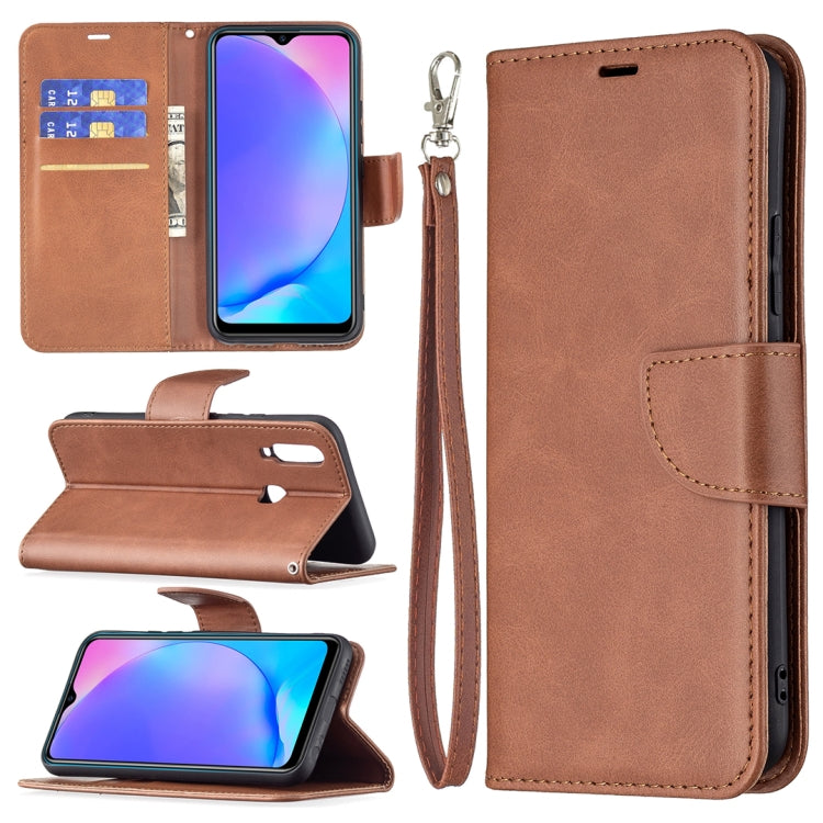 For vivo Y11 / Y15 / Y12 / Y17 Retro Lambskin Texture Pure Color Horizontal Flip PU Leather Case with Holder & Card Slots & Wallet & Lanyard
