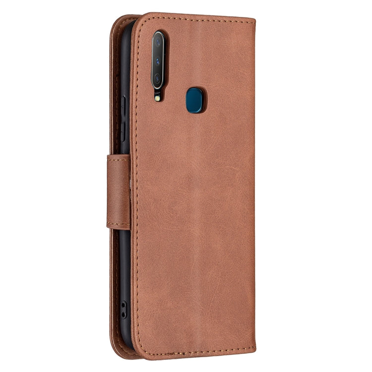 For vivo Y11 / Y15 / Y12 / Y17 Retro Lambskin Texture Pure Color Horizontal Flip PU Leather Case with Holder & Card Slots & Wallet & Lanyard