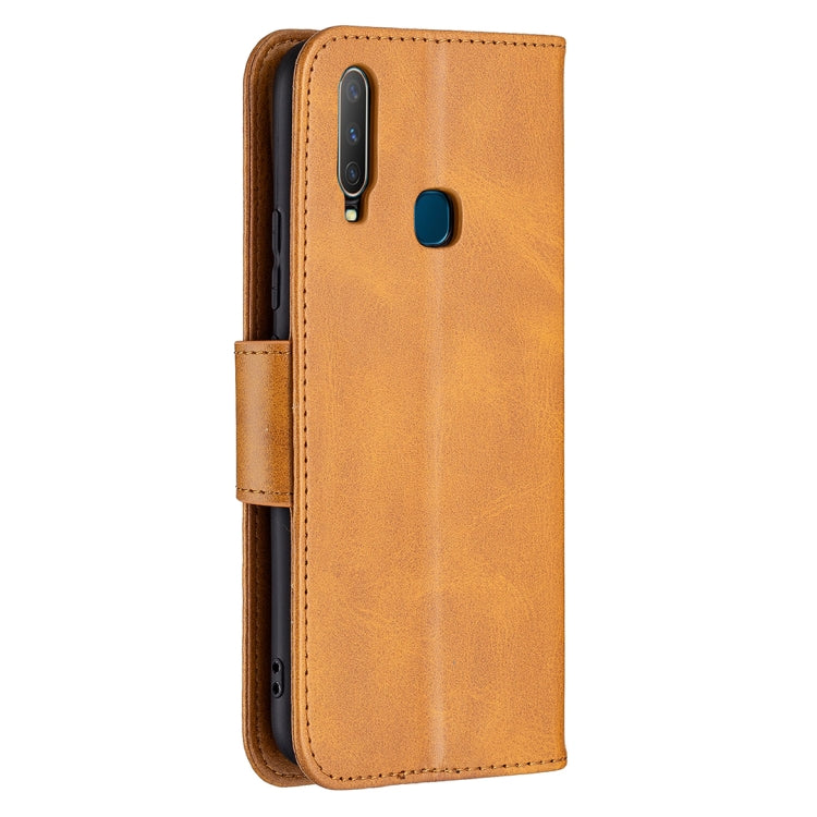 For vivo Y11 / Y15 / Y12 / Y17 Retro Lambskin Texture Pure Color Horizontal Flip PU Leather Case with Holder & Card Slots & Wallet & Lanyard