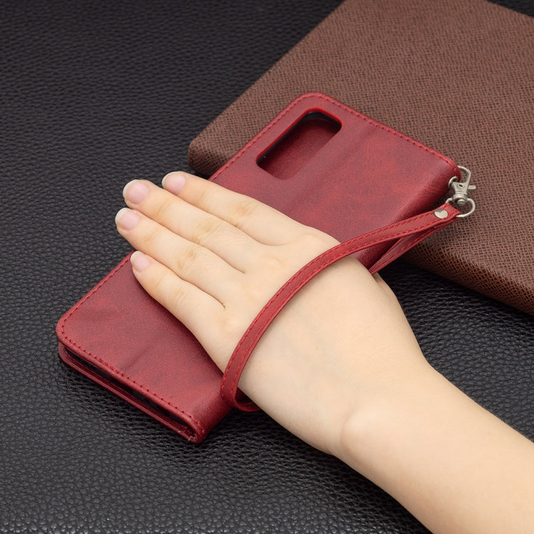 For vivo Y20 Retro Lambskin Texture Pure Color Horizontal Flip PU Leather Case with Holder & Card Slots & Wallet & Lanyard