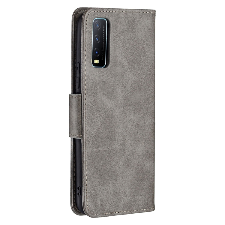 For vivo Y20 Retro Lambskin Texture Pure Color Horizontal Flip PU Leather Case with Holder & Card Slots & Wallet & Lanyard