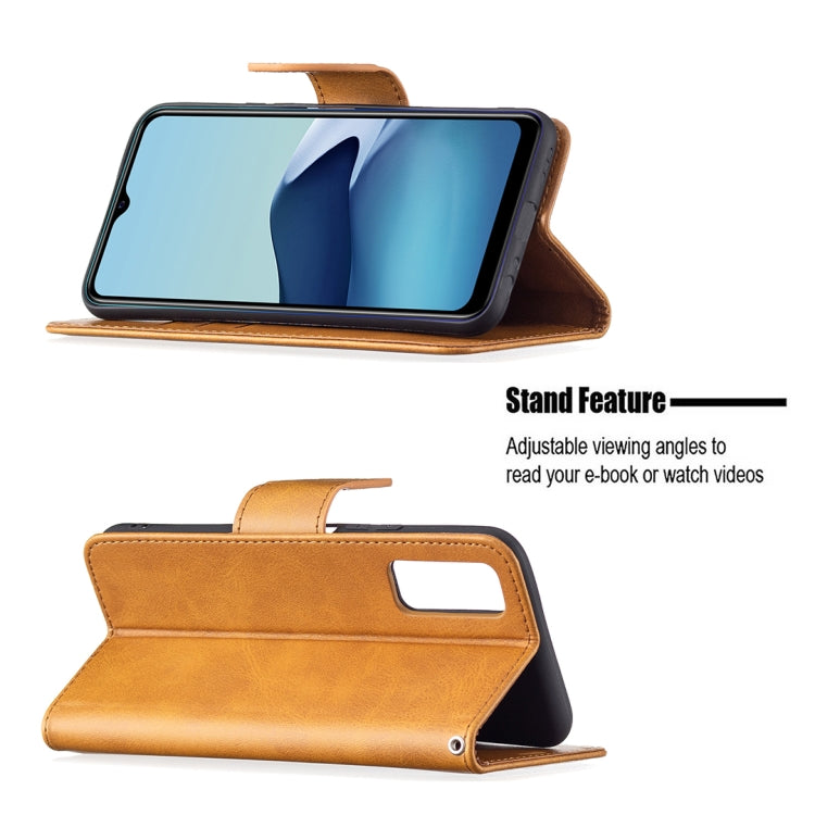 For vivo Y20 Retro Lambskin Texture Pure Color Horizontal Flip PU Leather Case with Holder & Card Slots & Wallet & Lanyard