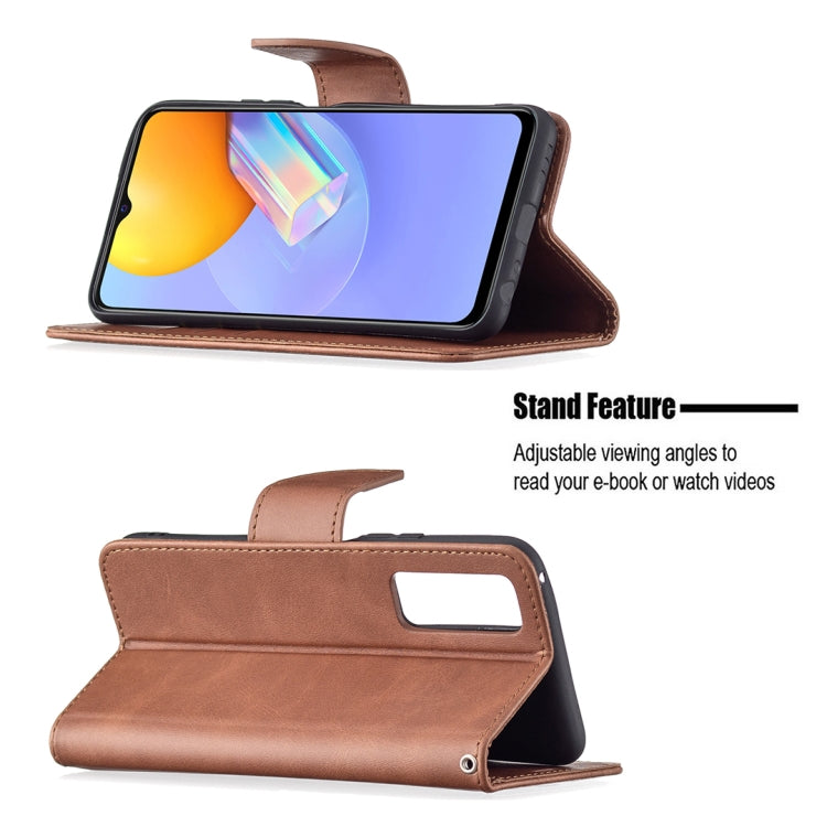 For vivo Y51 2020 / Y51a / Y51s Retro Lambskin Texture Pure Color Horizontal Flip PU Leather Case with Holder & Card Slots & Wallet & Lanyard