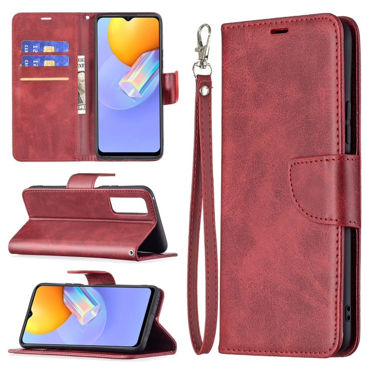 For vivo Y51 2020 / Y51a / Y51s Retro Lambskin Texture Pure Color Horizontal Flip PU Leather Case with Holder & Card Slots & Wallet & Lanyard
