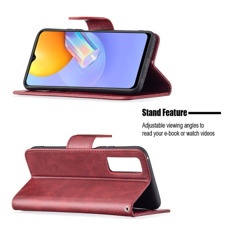 For vivo Y51 2020 / Y51a / Y51s Retro Lambskin Texture Pure Color Horizontal Flip PU Leather Case with Holder & Card Slots & Wallet & Lanyard
