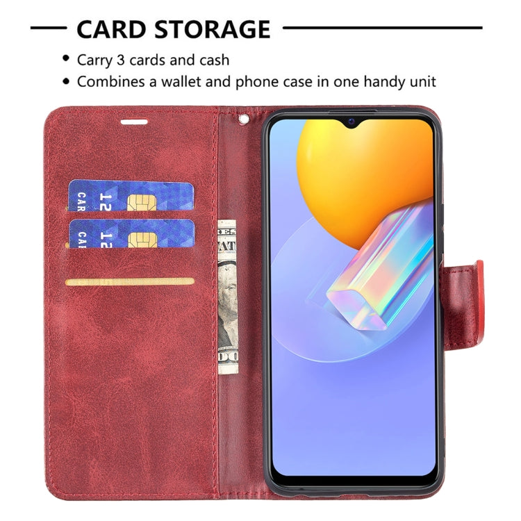 For vivo Y51 2020 / Y51a / Y51s Retro Lambskin Texture Pure Color Horizontal Flip PU Leather Case with Holder & Card Slots & Wallet & Lanyard
