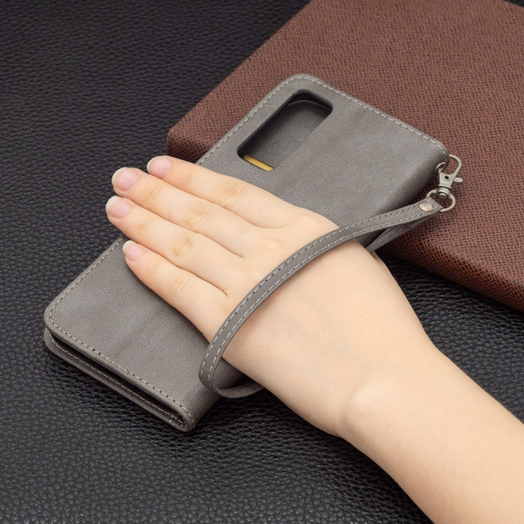 For vivo Y51 2020 / Y51a / Y51s Retro Lambskin Texture Pure Color Horizontal Flip PU Leather Case with Holder & Card Slots & Wallet & Lanyard