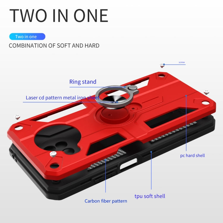 For Xiaomi Mi 10T Lite 5G / Redmi Note 9 Pro 5G Carbon Fiber Pattern PC + TPU Protective Case with Ring Holder