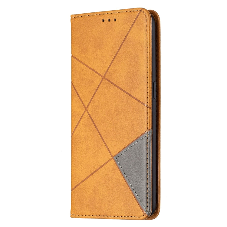 For OPPO A7 Rhombus Texture Horizontal Flip Magnetic Leather Case with Holder & Card Slots