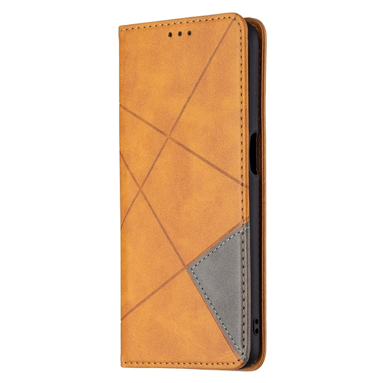For OPPO A74 5G / A93 5G / A54 5G Rhombus Texture Horizontal Flip Magnetic Leather Case with Holder & Card Slots