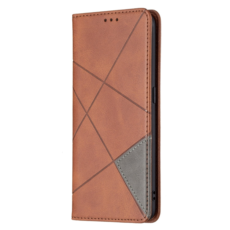 For OPPO A94 4G / Reno 5F / F19 Pro Rhombus Texture Horizontal Flip Magnetic Leather Case with Holder & Card Slots