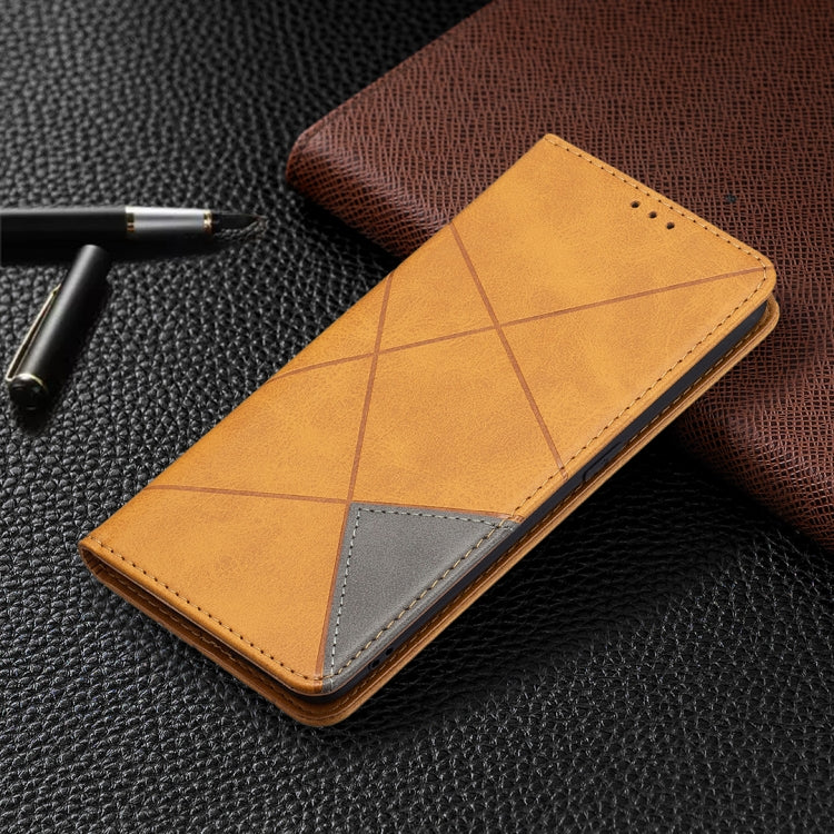For OPPO A94 5G / F19 Pro Plus / Reno5 Z 5G Rhombus Texture Horizontal Flip Magnetic Leather Case with Holder & Card Slots