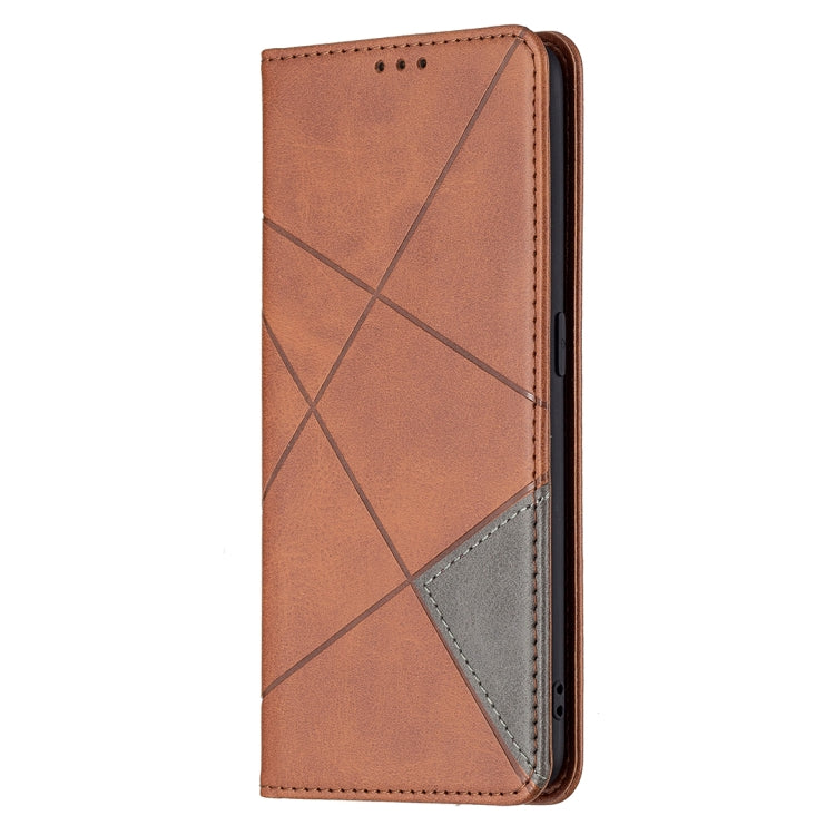 For OPPO A94 5G / F19 Pro Plus / Reno5 Z 5G Rhombus Texture Horizontal Flip Magnetic Leather Case with Holder & Card Slots