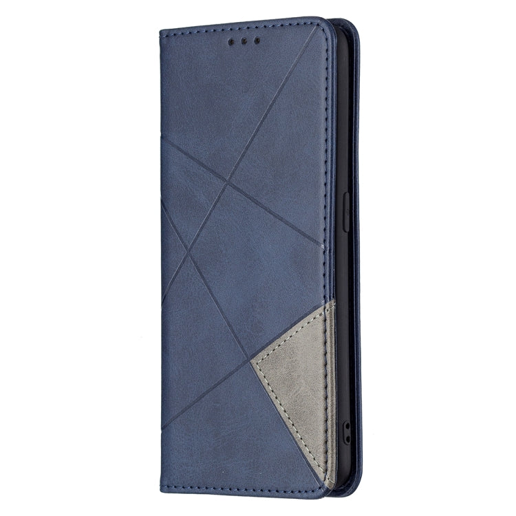 For OPPO A94 5G / F19 Pro Plus / Reno5 Z 5G Rhombus Texture Horizontal Flip Magnetic Leather Case with Holder & Card Slots