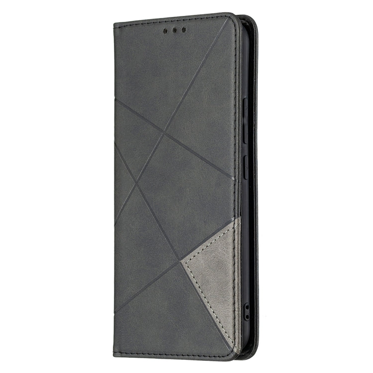 For vivo Y11/Y15/Y12/Y17 Rhombus Texture Horizontal Flip Magnetic Leather Case with Holder & Card Slots