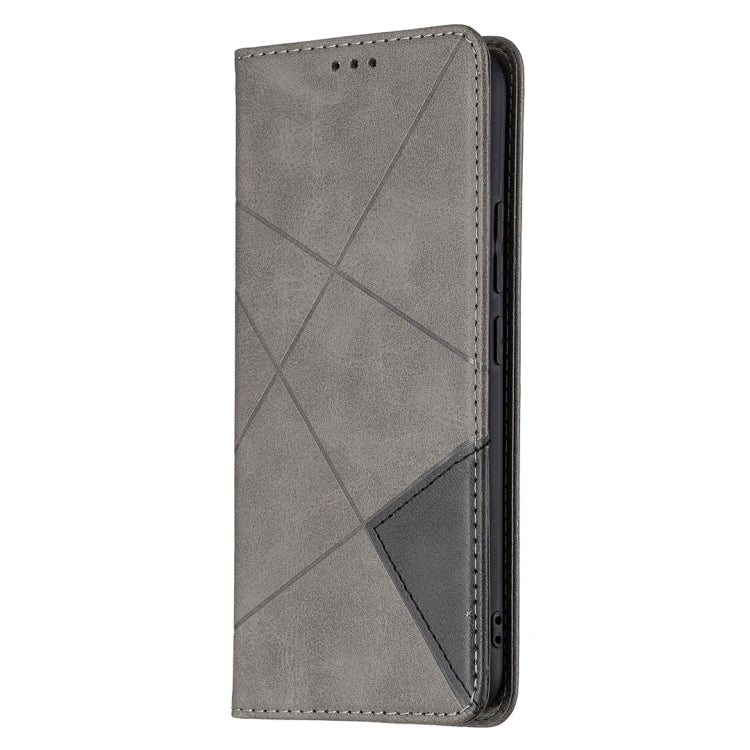 For vivo Y11/Y15/Y12/Y17 Rhombus Texture Horizontal Flip Magnetic Leather Case with Holder & Card Slots