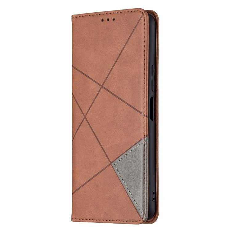 For vivo Y20 Rhombus Texture Horizontal Flip Magnetic Leather Case with Holder & Card Slots
