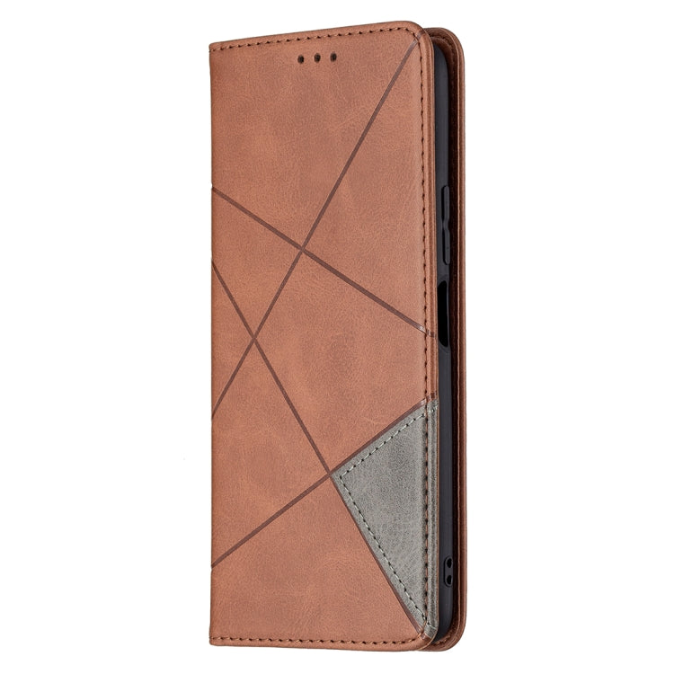For vivo Y51 2020 / Y51a / Y51s Rhombus Texture Horizontal Flip Magnetic Leather Case with Holder & Card Slots