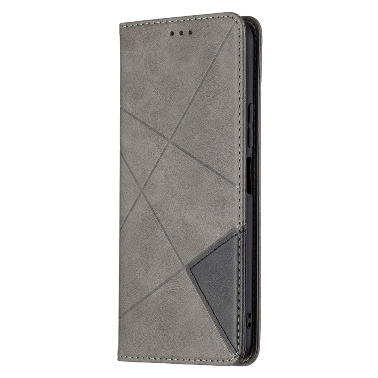 For vivo Y51 2020 / Y51a / Y51s Rhombus Texture Horizontal Flip Magnetic Leather Case with Holder & Card Slots