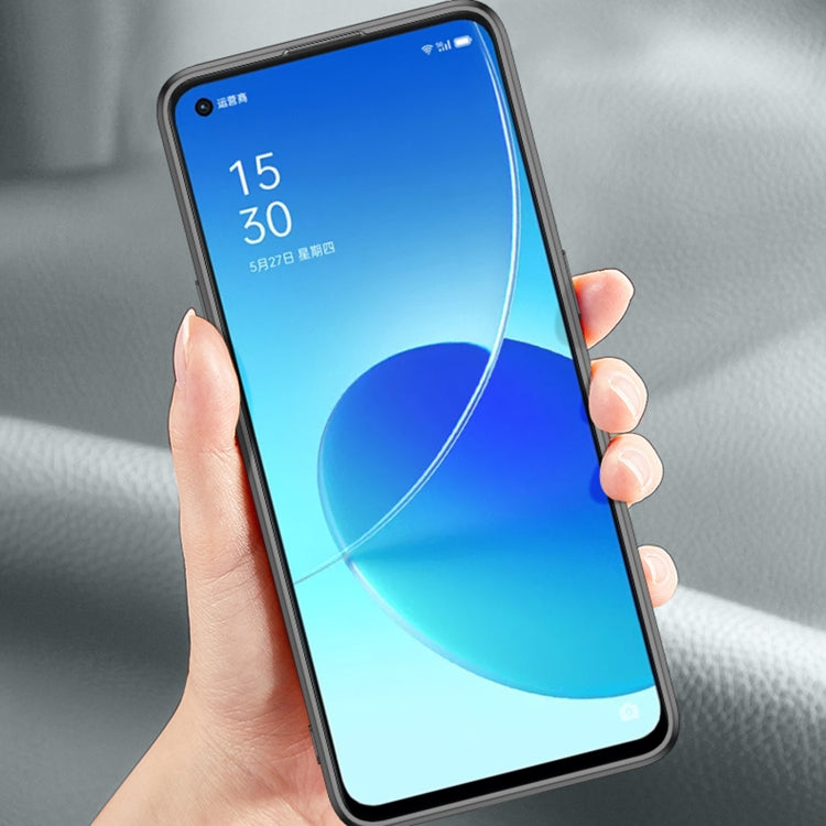 For OPPO Reno5 Pro 5G Shang Rui Wood Grain Skin PU + TPU Shockproof Case