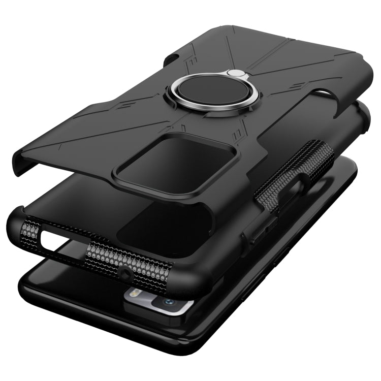 For Xiaomi Redmi Note 10 Pro 5G Armor Bear Shockproof PC + TPU Protective Case with Ring Holder