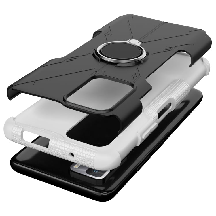 For Xiaomi Redmi Note 10 Pro 5G Armor Bear Shockproof PC + TPU Protective Case with Ring Holder