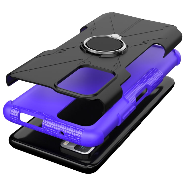 For Xiaomi Redmi Note 10 Pro 5G Armor Bear Shockproof PC + TPU Protective Case with Ring Holder