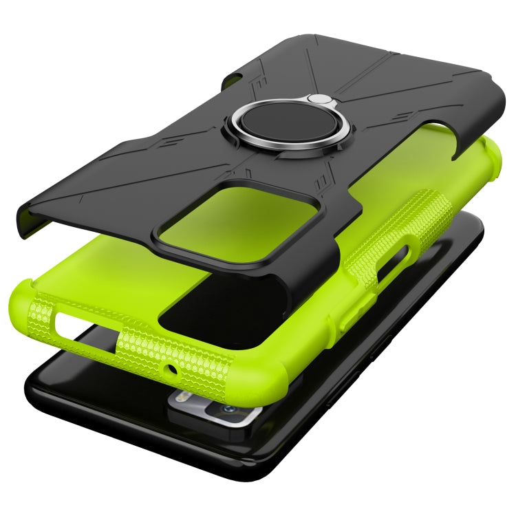 For Xiaomi Redmi Note 10 Pro 5G Armor Bear Shockproof PC + TPU Protective Case with Ring Holder