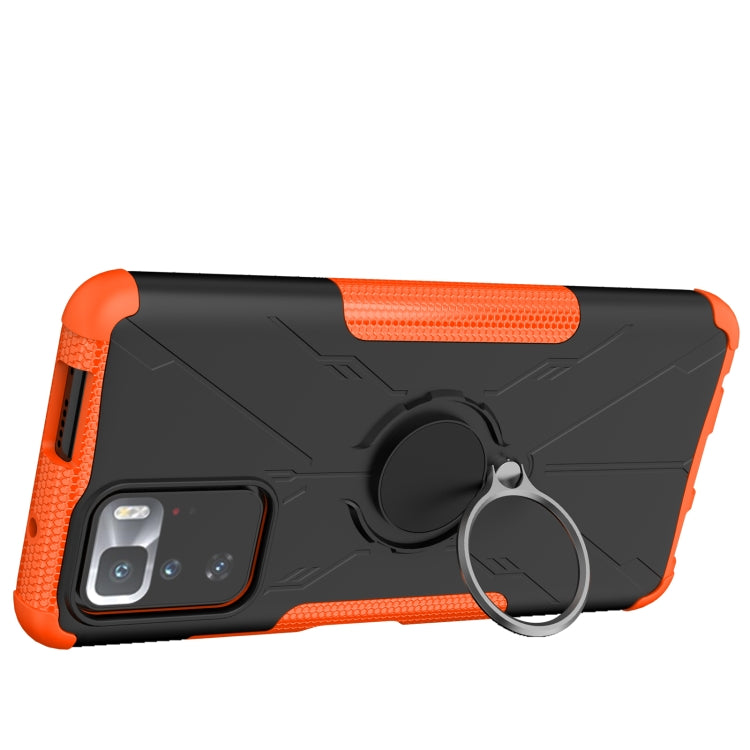 For Xiaomi Redmi Note 10 Pro 5G Armor Bear Shockproof PC + TPU Protective Case with Ring Holder