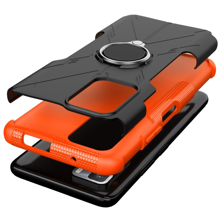 For Xiaomi Redmi Note 10 Pro 5G Armor Bear Shockproof PC + TPU Protective Case with Ring Holder