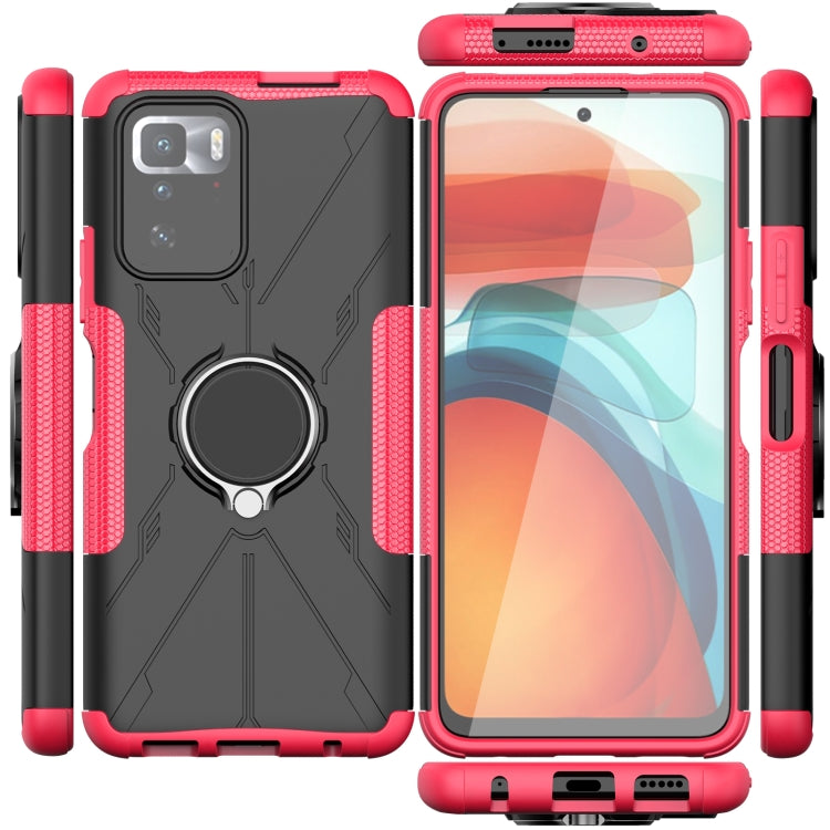For Xiaomi Redmi Note 10 Pro 5G Armor Bear Shockproof PC + TPU Protective Case with Ring Holder
